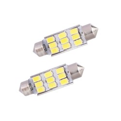 PAR DE LED FESTOON / TORPEDO 9 LED 5630 CANBUS