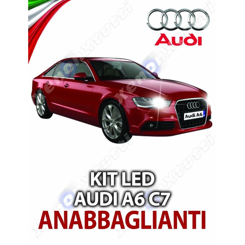 KIT LUCES DE CRUCE FULL LED AUDI A6 C7 ESPECÍFICO 6000k luz blanca serie TOP