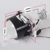 Proiettore HID Bi-Xenon Lenticolare 3 pollici - Mini H1 h7 h4- Retrofit Top Quality