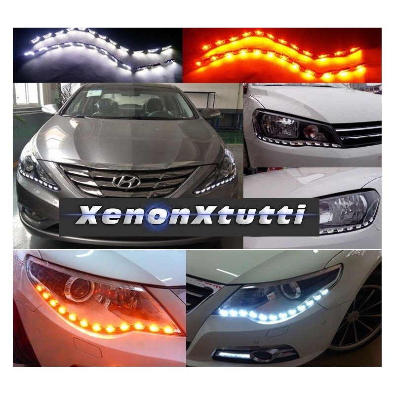 LUCES DIURNAS LED DRL ÁMBAR BLANCO