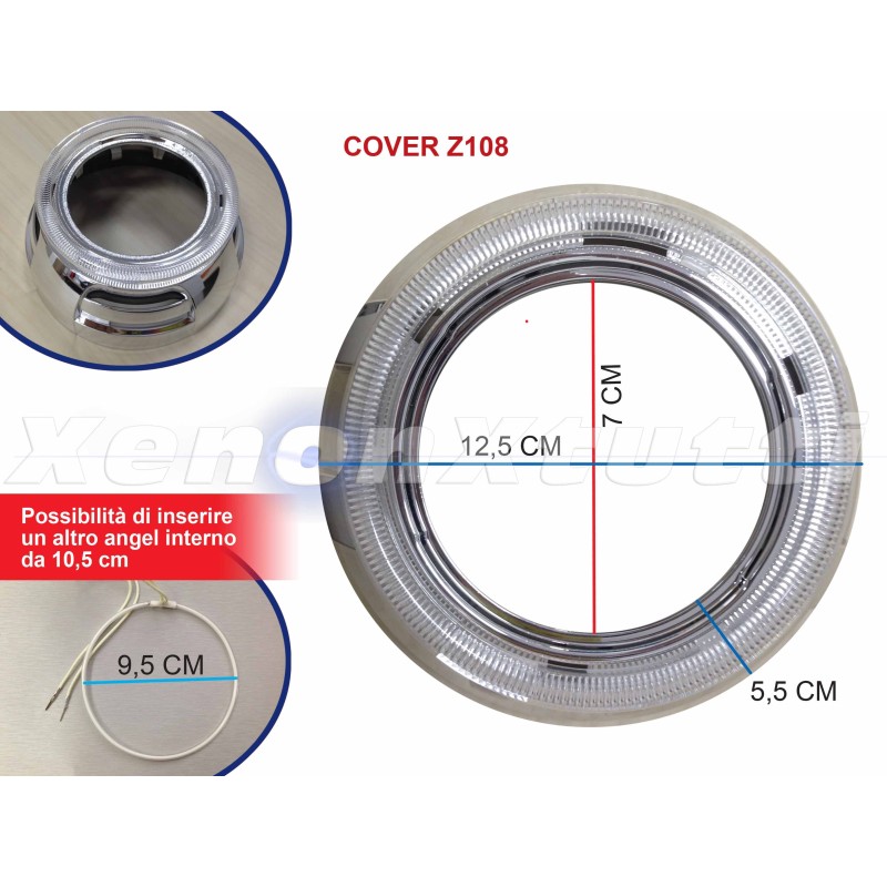 PAR DE TAPAS LENTICULARES BIXENON Z108
