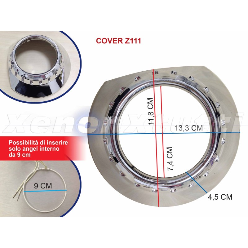 PAR DE TAPAS LENTICULARES BIXENON Z111