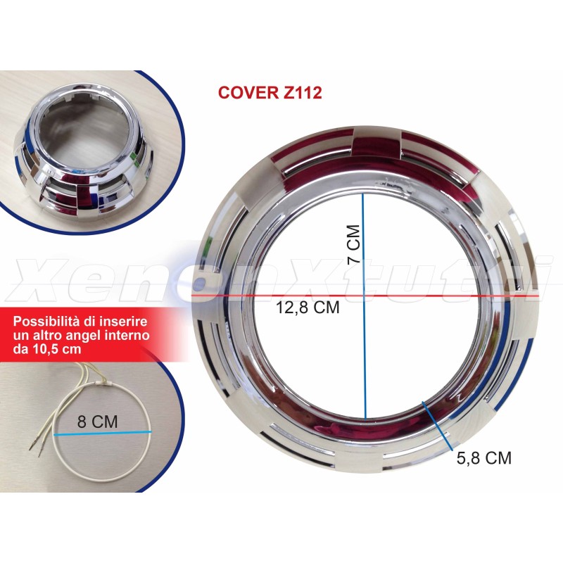 PAR DE TAPAS LENTICULARES BIXENON Z112