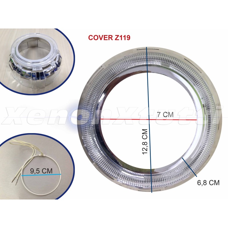 PAR DE TAPAS LENTICULARES BIXENON Z119