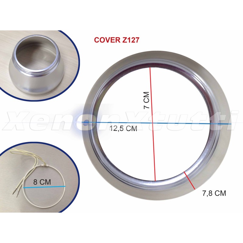 PAR DE TAPAS LENTICULARES BIXENON Z127