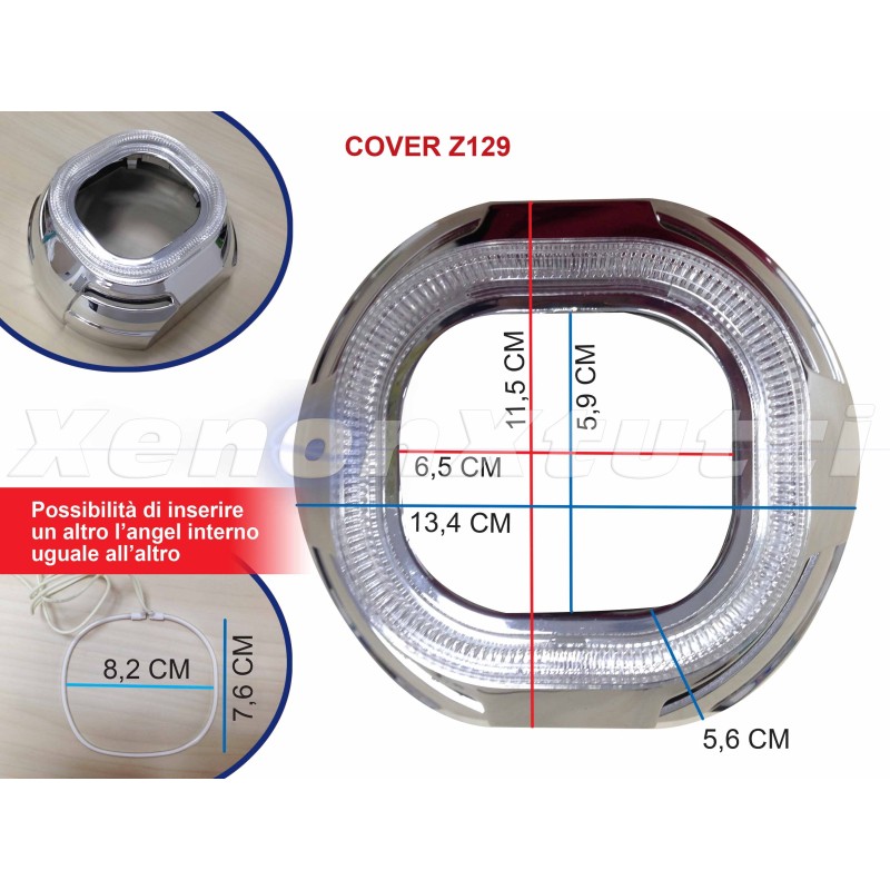 PAR DE TAPAS LENTICULARES BIXENON Z129