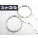 COPPIA ANGEL EYES ANELLO LED DIAMETRO 70MM CON 39 SMD 3528 IN TUBO 