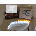 DRL FLESSIBILE SEQUENZIALE  DECORATIVO BIANCO/AMBRA 