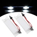COPPIA PLAFONIERE  A LED LUCI TARGA 18 LED ALFA MITO 6000K NO AVARIA ULTRALUMINOSI