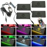 Placas LED RGB con Logo Volkswagen para Coches y Motos 4 Piezas Impermeables