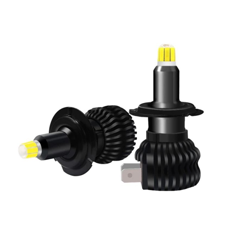 lámpara led h7 com 8 cara led 48 chip función 3d 360 degradado