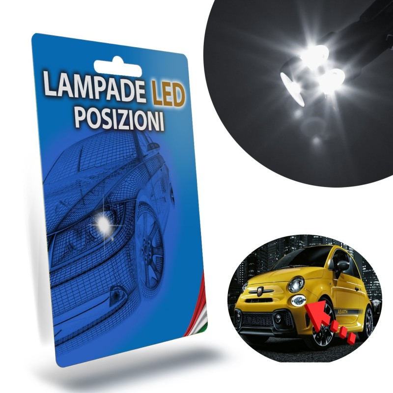 FIAT 500 Restyling LAMPADE LED LUCI POSIZIONE Diurna plug & play