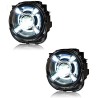 Faros delanteros lenticulares LED completos para Jeep Renegade con luces de posición diurnas (DRL).