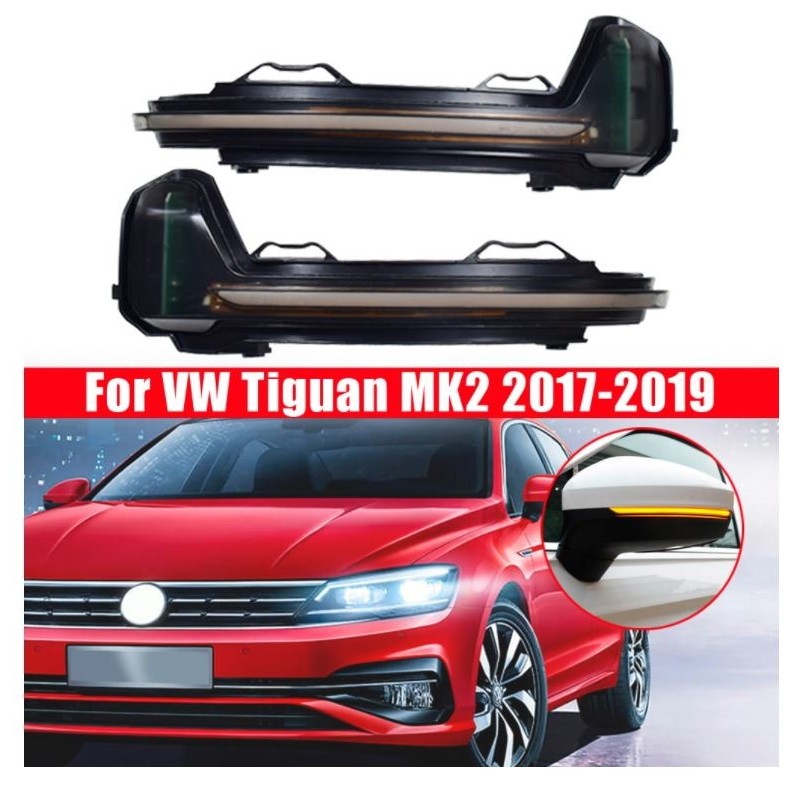 Bombillas led retrovisor secuencial tiguan 2017 en adelante Intermitente posicion mk2