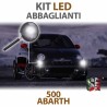 Lámparas luces de carretera led 6000k 500 abarth 595 695 bombillas canbus bombillas led