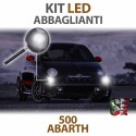 lampade led abbaglianti h7 500 abarth 595 695 canbus  6000k luci bulbi lampadine led