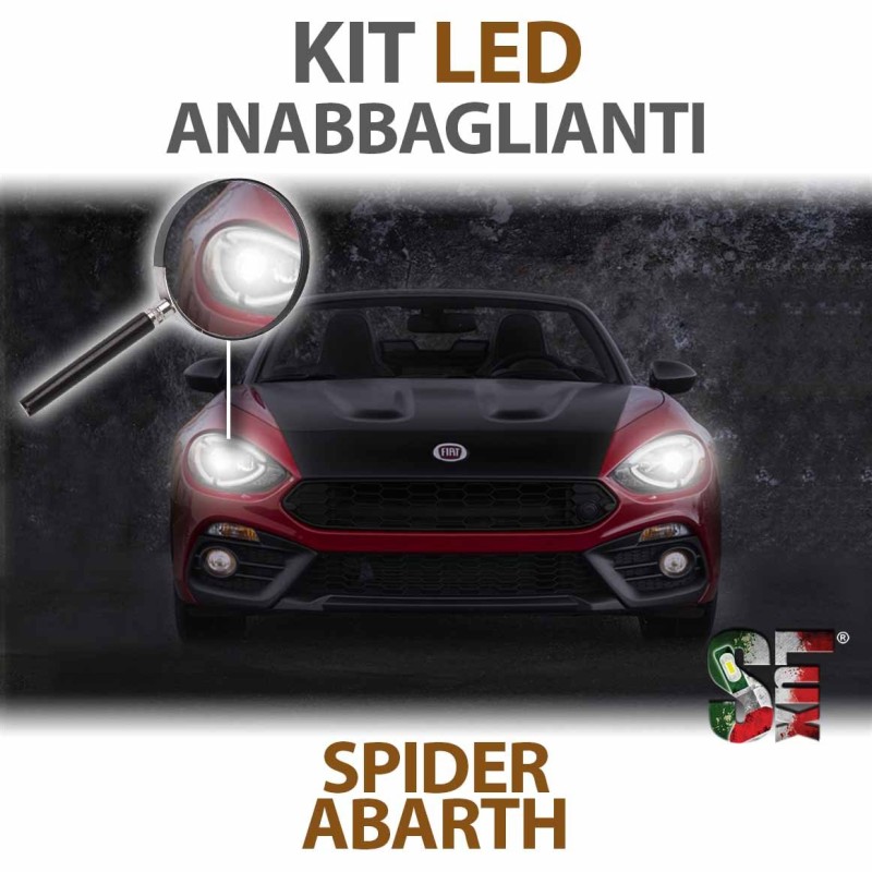 Lámparas LED de luz de cruce 124 spider abarth 6000k bombillas canbus bombillas LED