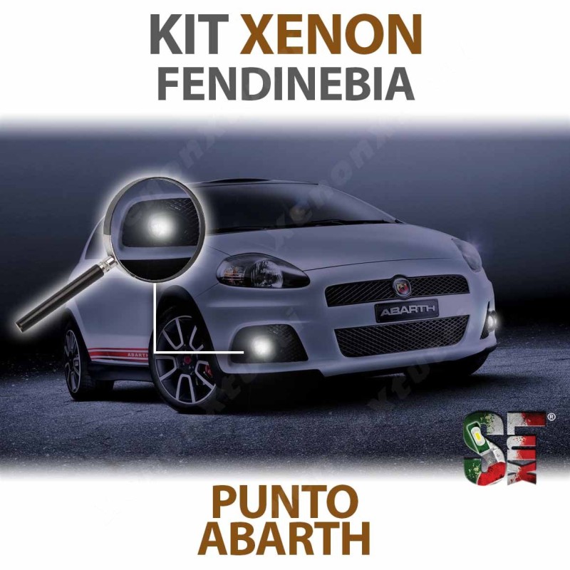 Lámparas kit de luces faros antiniebla de xenón punto grande abarth 6000k h11 bombillas canbus luces iluminación de xenón