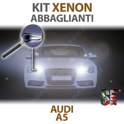 Lampade Xenon Abbaglianti H7 per AUDI A5 8T3 (2009 - 2017) con tecnologia CANBUS