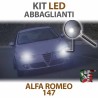 lampade led abbaglianti 6000k alfa romeo 147 canbus illuminazione lampadine bulbi led headlight high beam