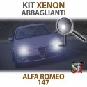 lampade xenon abbaglianti 6000k bianche alfa romeo 147 lampadine luci illuminazione bulbi xenon xenonlight headlight