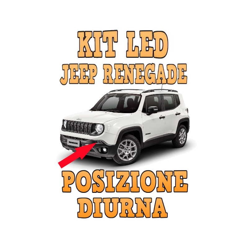 Led Posizione 1156 P21W Jeep Renegade Restyling 2020 position led light lampade lampadine luci