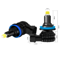 lampade led H9 360 vortice con 48 chip 3d ultracompatto uniforme senza ombre