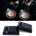Proiettore Logo LED Abarth per Portiera con Batteria no Fori no Connessioni Plug & Play