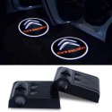 Proiettore Logo LED Citroën per Portiera con Batteria no Fori no Connessioni Plug & Play