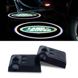 Proiettore Logo LED Land Rover per Portiera con Batteria no Fori no Connessioni Plug & Play