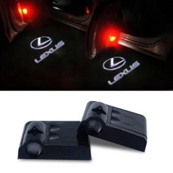Proiettore Logo LED Lexus per Portiera con Batteria no Fori no Connessioni Plug & Play