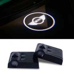 Proiettore Logo LED Mini per Portiera con Batteria no Fori no Connessioni Plug & Play