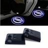 Proiettore Logo LED Nissan per Portiera con Batteria no Fori no Connessioni Plug & Play