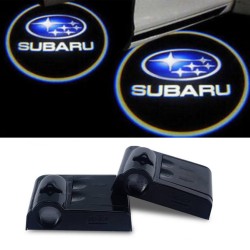 Proiettore Logo LED Subaru per Portiera con Batteria no Fori no Connessioni Plug & Play