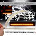 Freccia Sequenziale Specchietto Universali Mirror Light Dinamica Strip Arancione