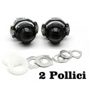 Proiettore Lenticolare 2 Pollici LED Bi-Led 40w Faro Lente Ultra Compatto Moto Auto