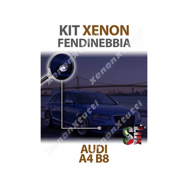 Lampade Xenon Fendinebbia H11 per AUDI A4 B8 dal 2008 al 2015 con tecnologia CANBUS