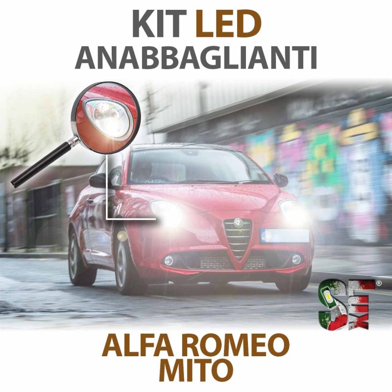 Luces de cruce LED H7 para ALFA ROMEO Mito con tecnología CANBUS