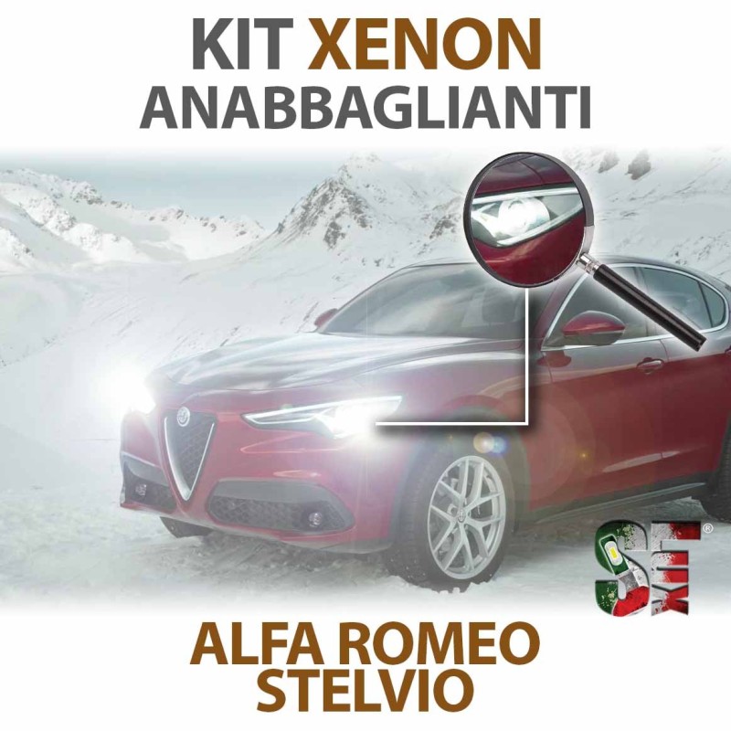 Lampade Xenon Anabbaglianti H7 per ALFA ROMEO Stelvio (2016 in poi) con tecnologia CANBUS