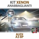 Lampade Xenon Anabbaglianti H7 per AUDI A3 - 8P 8PA (2003 - 2013) con tecnologia CANBUS