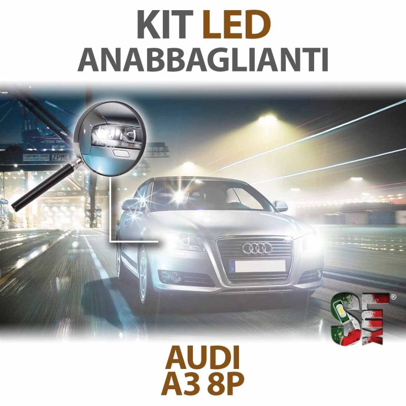 Luces de Cruce LED H7 para AUDI A3 - 8P 8PA (2003 - 2013) con tecnología CANBUS