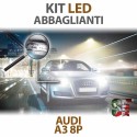 Lampade Led Abbaglianti H7 per AUDI A3 - 8P 8PA (2003 - 2013) con tecnologia CANBUS