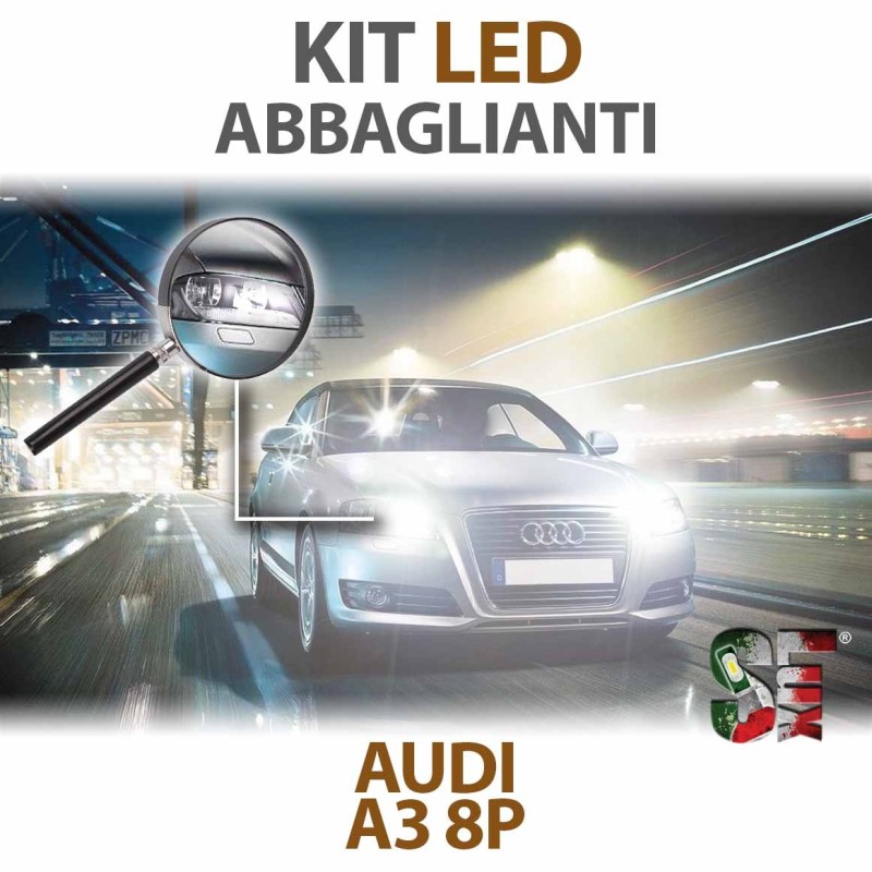 Luces de Carretera LED H7 para AUDI A3 - 8P 8PA (2003 - 2013) con tecnología CANBUS