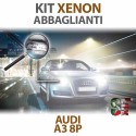 Lampade Xenon Abbaglianti H7 per AUDI A3 - 8P 8PA (2003 - 2013) con tecnologia CANBUS