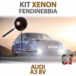 Lampade Xenon Fendinebbia H8 per AUDI A3 8V (2012 in poi) con tecnologia CANBUS