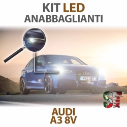 Lampade Led Anabbaglianti H7 per AUDI A3 8V (2012 in poi) con tecnologia CANBUS