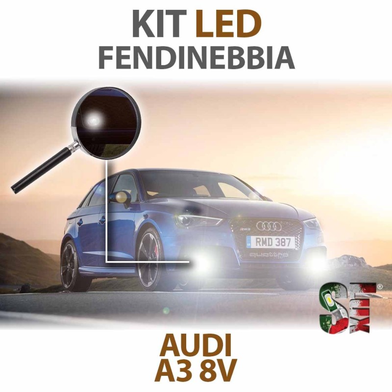 H8 LED Fog Lights for AUDI A3 8V (2012 onwards) with CANBUS technology