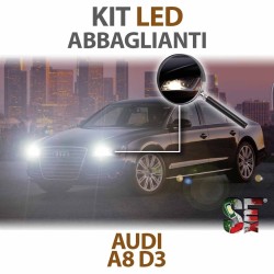 Lampade Led Abbaglianti HB3 9005 per AUDI A8 D3 (2002 - 2010) con tecnologia CANBUS
