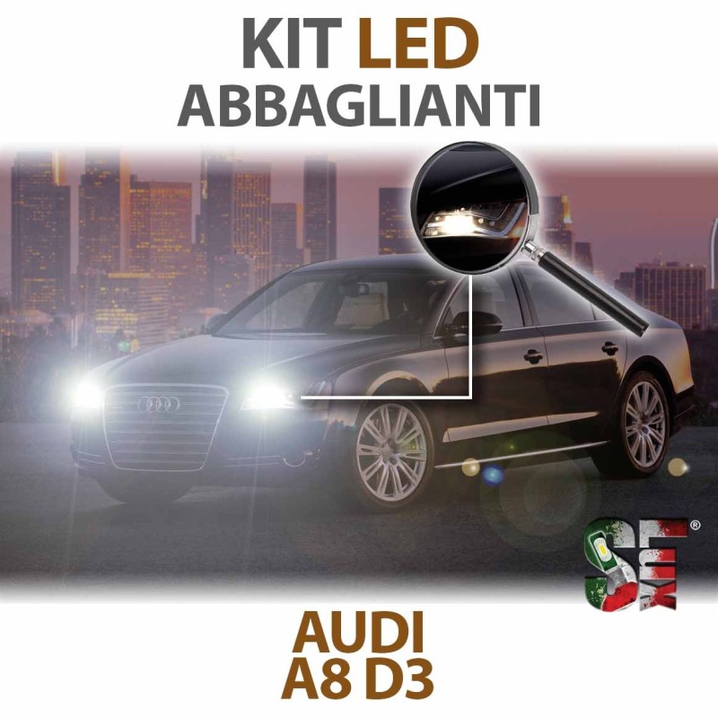 KIT LUZ DE CARRETERA FULL LED para AUDI A8 (D3) específico CANBUS