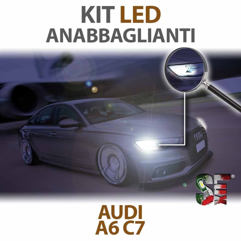 KIT LUCES DE CRUCE FULL LED AUDI A6 C7 ESPECÍFICO 6000k luz blanca CANBUS